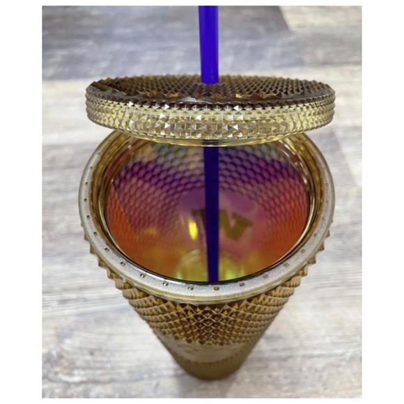 NEW Starbucks UW University of Washington Studded Bling Gold Cup - Picture 7 of 7